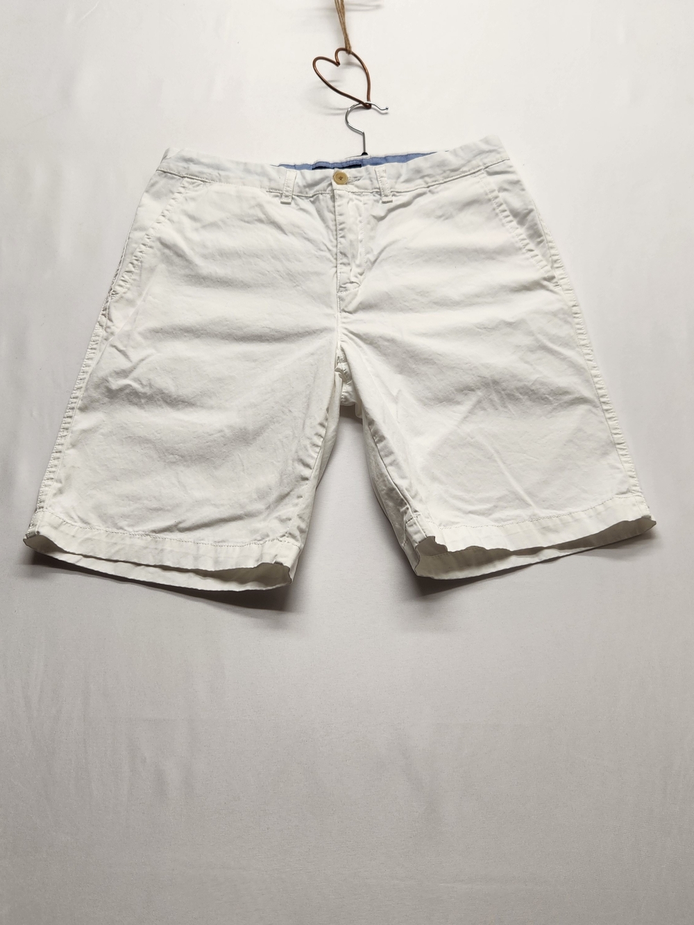 ⭐️Tommy Hilfiger Men’s Size 34 Crisp White 100% Cotton Shorts Preppy Coastal